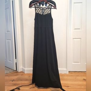 Cocolatte Black Sleeveless Long Dress